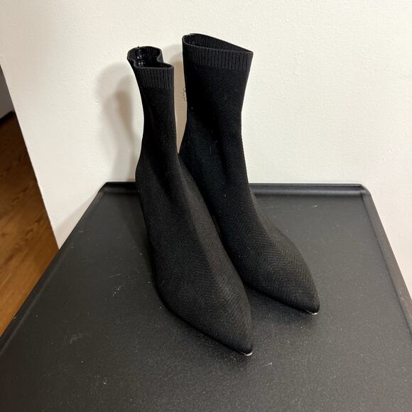 Zara Black Sock Booties - Picture 2 of 7